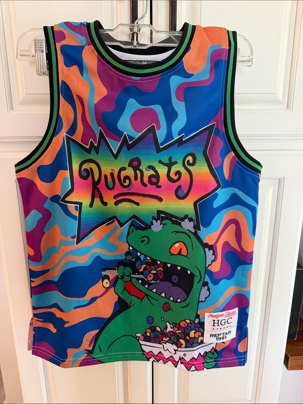 Rugrats Reptar Headgear classics Reptar 1991 boys size M tank top